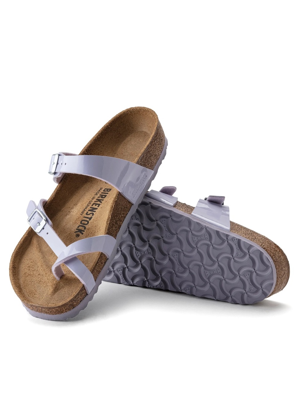 Birkenstock Mayari Sandal in Patent Purple Fog Size 39 or 9 - Picture 8 of 12